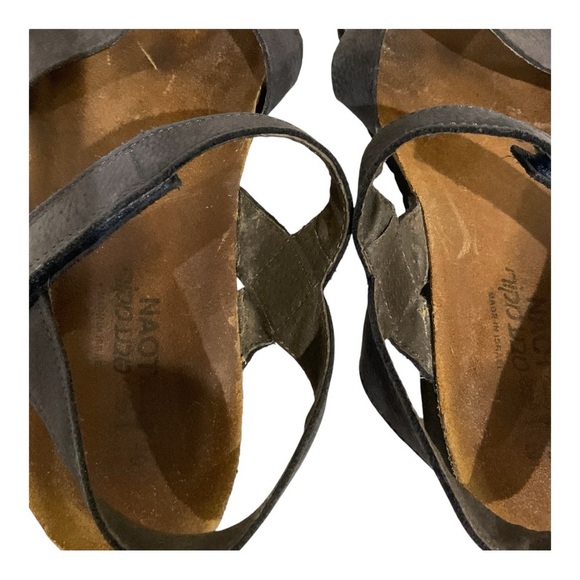 Naot Kayla Leather Sandal Navy Cork Anatomic Suede Women’s Size 40 (EU) 9.5 (US) - Picture 7 of 9